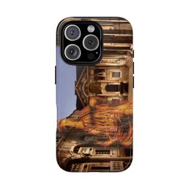 Diocletian's Palace with Goddess Roma phone case for iPhone 16 Pro by Vittorio Storaro, from the La Civiltà Romana collection