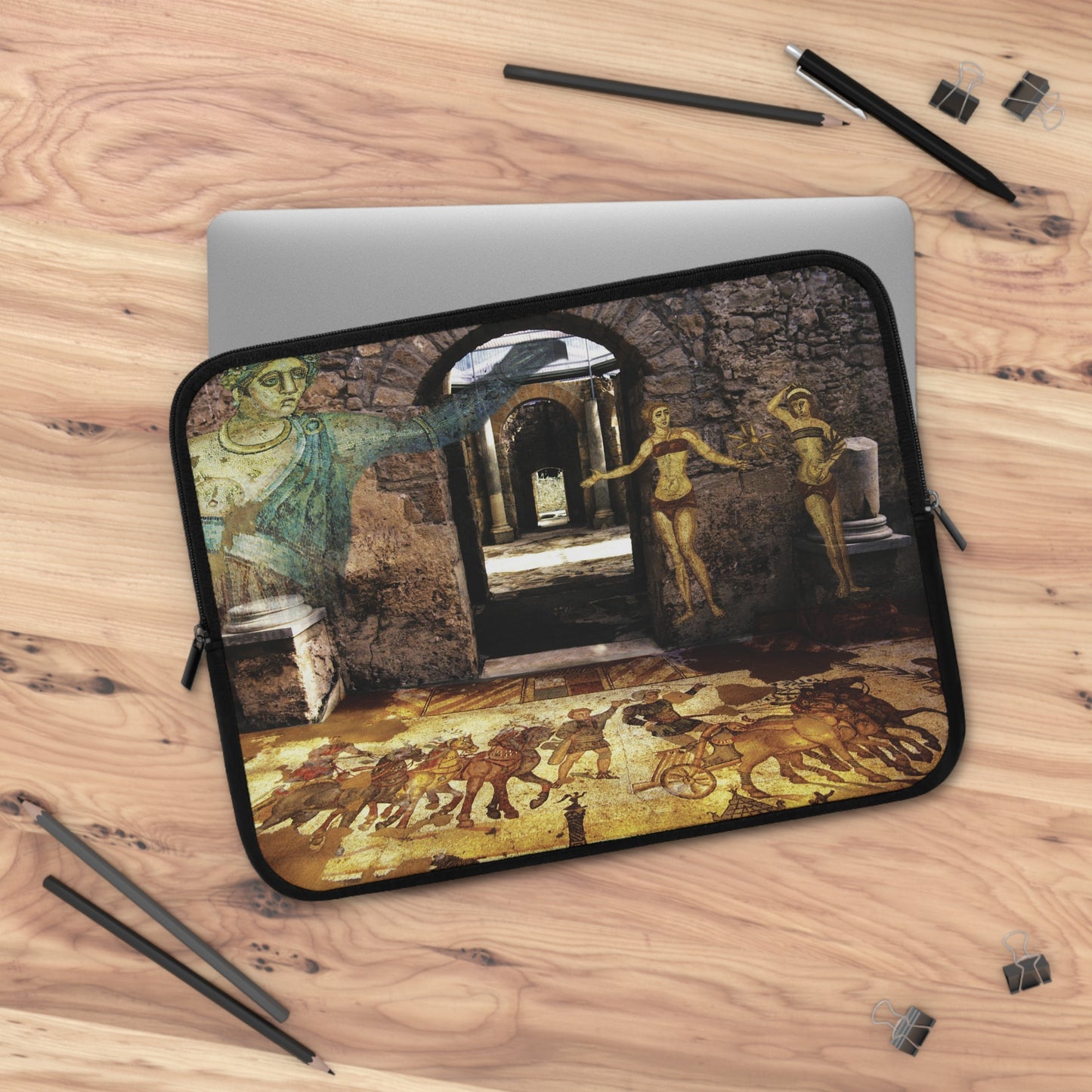 Mosaics Of The Thermal Baths Of Villa Armerina Laptop Sleeve