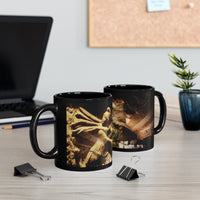 Mithras in his Mithraeum of Ancient Ostia11oz Black Mug