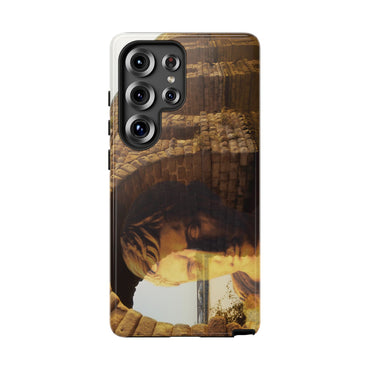 Julius Caesar and the France Bridge phone case for Samsung Galaxy S25 Ultra by Vittorio Storaro, from the La Civiltà Romana collection