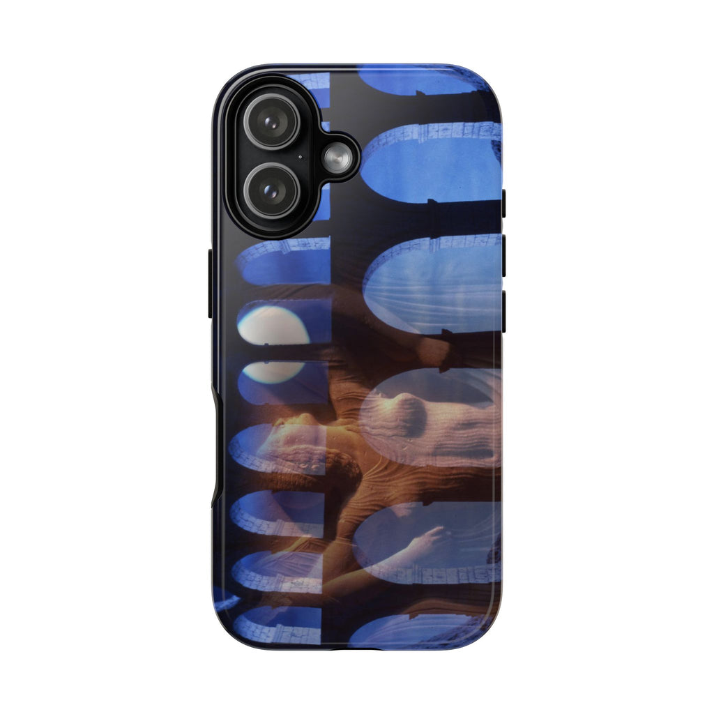 The Aqueduct and his Goddess phone case for iPhone 17 by Vittorio Storaro, from the La Civiltà Romana collection