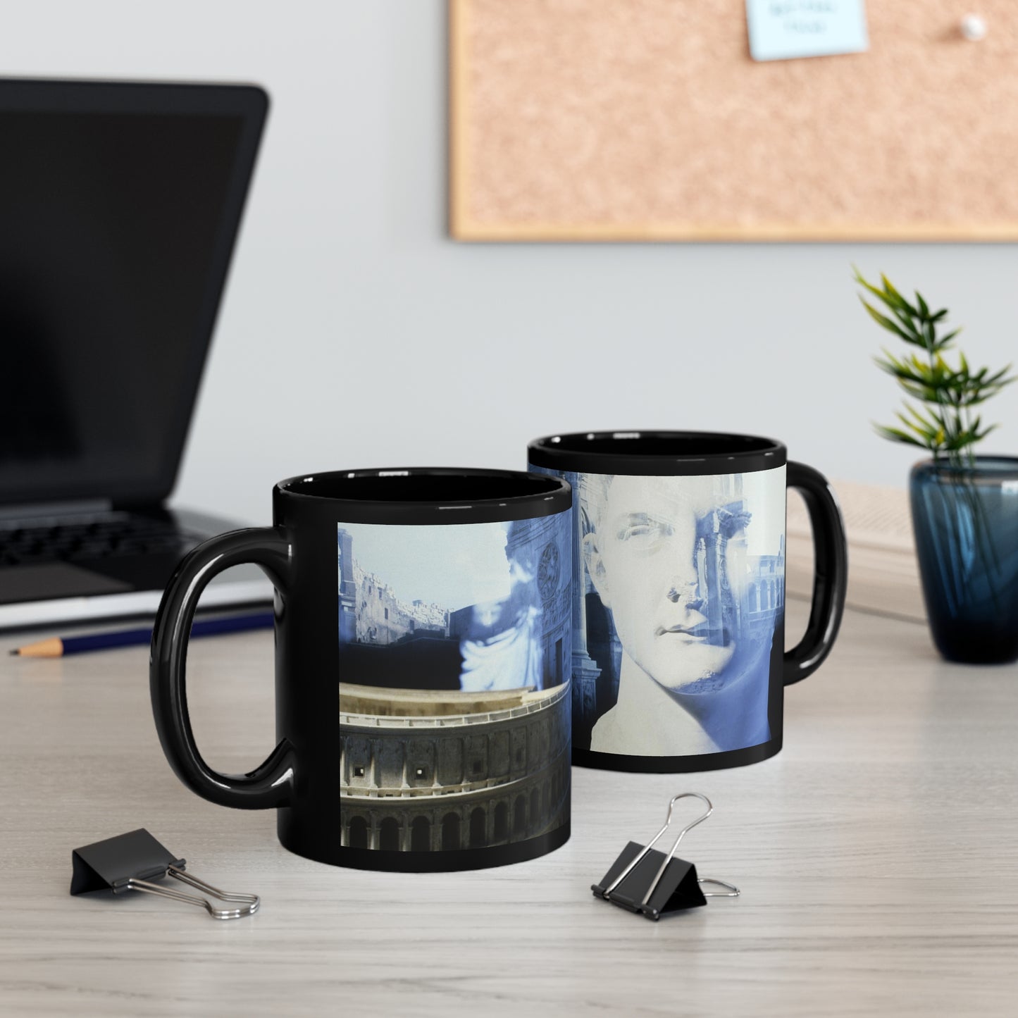 Roma 11oz Black Mug