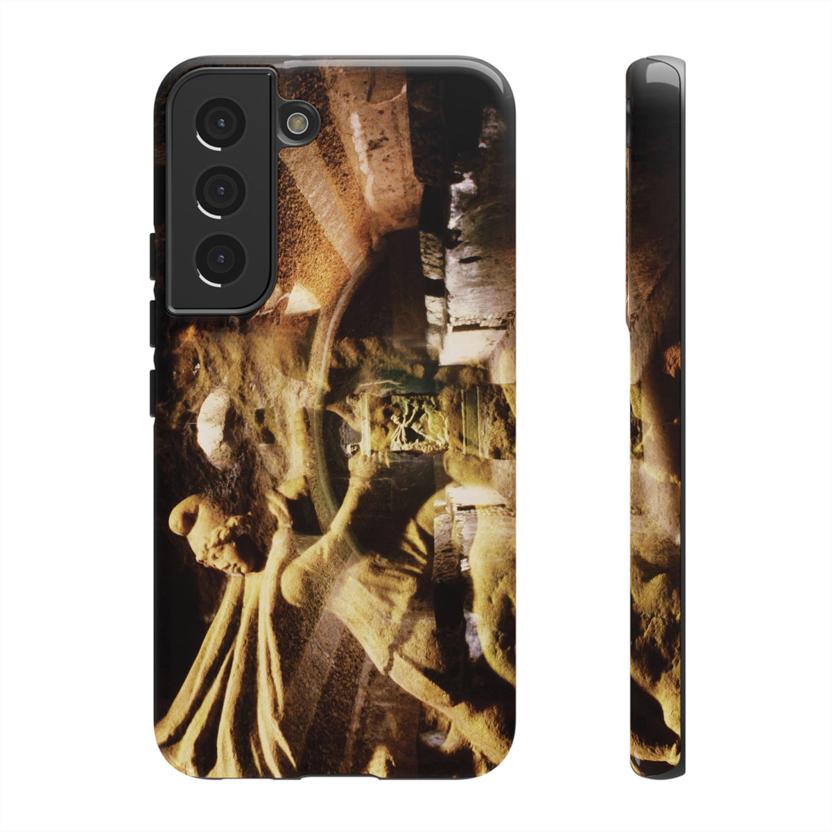 Mithras in his mithraeum of ancient Ostia phone case for Samsung Galaxy S22 by Vittorio Storaro, from the La Civiltà Romana collection