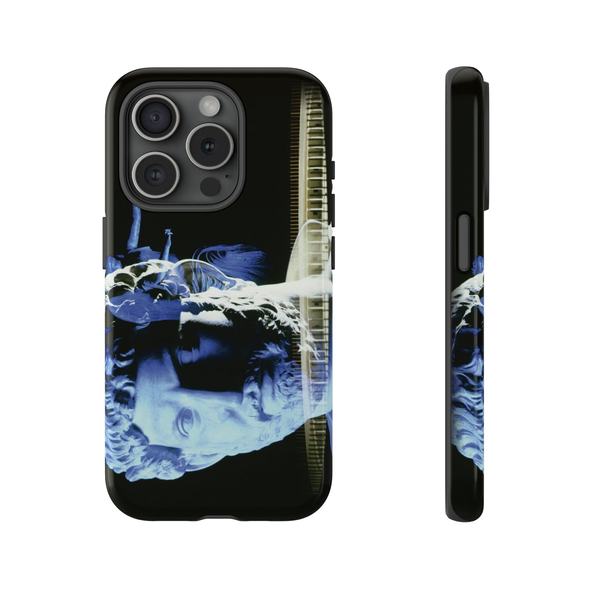 Adriano's Goddess Fortuna phone case by Storaro Art Collection - Emperor Hadrian with modern architecture in durable mobile protection

