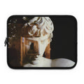 Antinoo in the Hadrian's Villa laptop sleeve by Storaro Art Collection - Classical Antinous sculpture in villa chambers with golden atmosphere in padded tech protection
