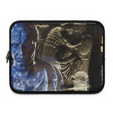 Arc de Triomphe Idealized for Julius Caesar laptop sleeve by Storaro Art Collection - Julius Caesar with triumphal arch and Victory sculpture in padded tech protection
