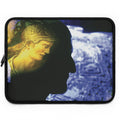 Attack on Rome laptop sleeve by Storaro Art Collection - Roman warrior silhouette with ethereal blue atmosphere in padded tech protection
