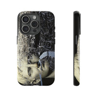 Augustus and the City of Rome phone case by Storaro Art Collection - Emperor Augustus with Rome cityscape in monochromatic atmosphere in durable mobile protection
