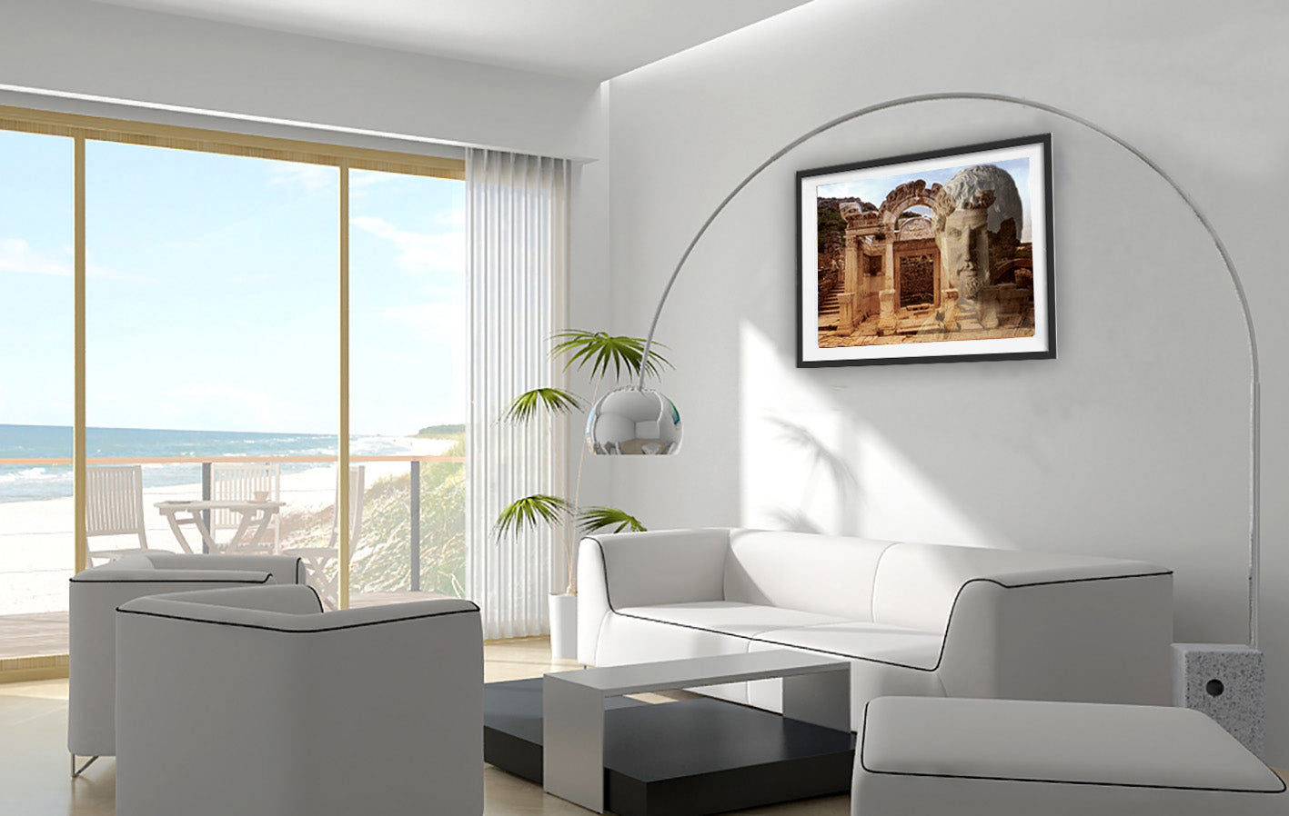 Hadrian's Market in Petra photo print by Storaro Art Collection - Roman emperor with Petra market architecture in rose-gold sandstone in fine art photography print
