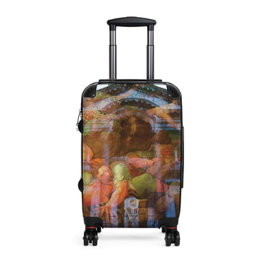 The Fall of the Titans premium luggage by Storaro - Epic mythological conflict and Roman architecture on durable travel suitcase
