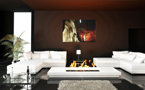 The Roman Law Cicero's Catilinaries acrylic print by Storaro Art Collection - Classical Roman architecture with scholarly figure in golden oratory light luminous wall art
