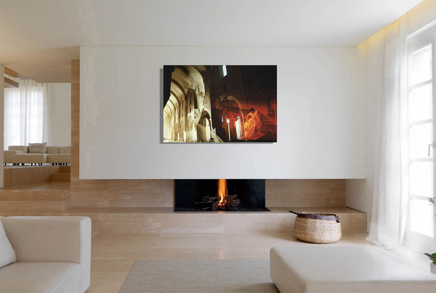 The Roman Law Cicero's Catilinaries canvas print by Storaro Art Collection - Roman Forum architecture with scholarly figure in golden legal light museum wall art
