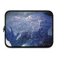 The Rome of Aureliano laptop sleeve by Storaro Art Collection - Ethereal Roman architecture with mystical blue atmosphere in padded tech protection
