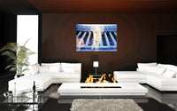 Visions of Marcus Aurelius acrylic print by Storaro Art Collection - Philosopher emperor Marcus Aurelius with temple columns in luminous premium wall art
