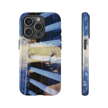 Visions of Marcus Aurelius phone case by Storaro Art Collection - Philosopher emperor Marcus Aurelius with temple columns in durable mobile protection
